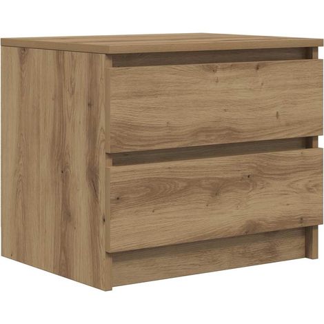 Maison Exclusive - Comodino Rovere Artigianale 50x40x43.5 cm in Legno Multistrato