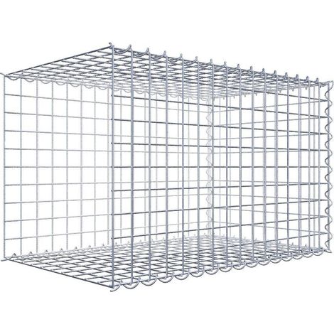 Gabiondeco - Gabion - Element de prolongation en longueur 80 cm x 50 cm x 50 cm (L x H x P). maille 5 x 5 cm. Spirale. Avert.: il manque une grille - Made in Germany (1/5)