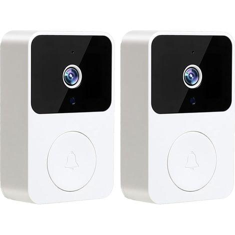 Sonnette vidéo sans fil, interphone intelligent WiFi, caméra de sécurité Ring (1/2)