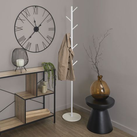 Porte-manteau - HOME DECO FACTORY - Loka - Moderne - Épuré - Blanc (1/5)