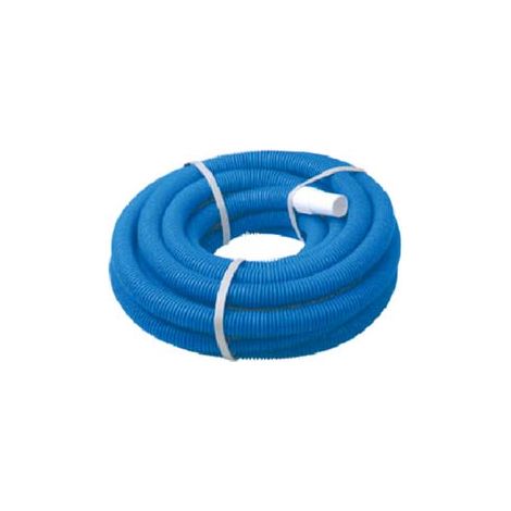 TUBO ASPIRANTE CORRUGATO COLORE BLU PER PISCINE  ø mm.32 in rotoli da mt.6    AILANTO
