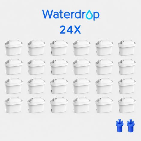 Cartouche de Filtre à Eau, Remplacement pour Brita® Maxtra+® Plus, Maxtra Pro® All-in-1, Compatible avec Brita® Carafe Filtrante, Réduire les PFAS, PFOA/PFOS, TÜV SÜD, NSF Certifiée (24) (1/5)