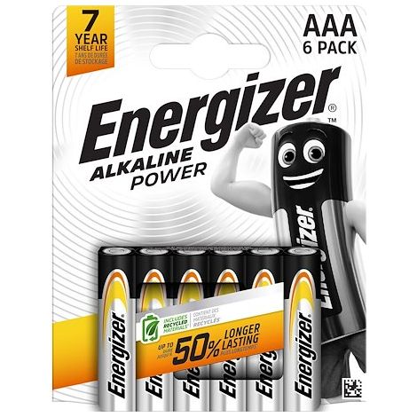 Blister 6 Piles LR3 Energizer Power