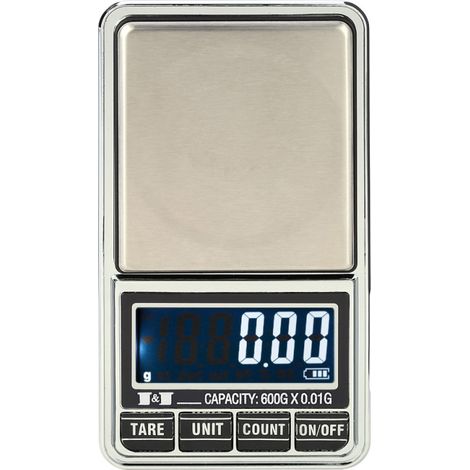 Mini balance numérique professionnelle pour bijoux, balance électronique de poche de précision, 600 g x 0,01 g (1/5)