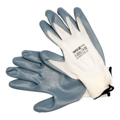 Guanti da lavoro resistenti all'olio, bianchi, 10'' YT-7474 YATO