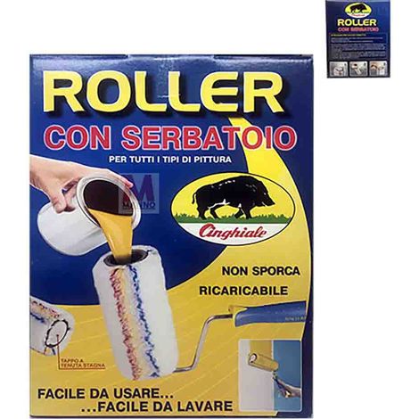 Roller Cinghiale con serbatoio incorporato manico estraibile (1/3)