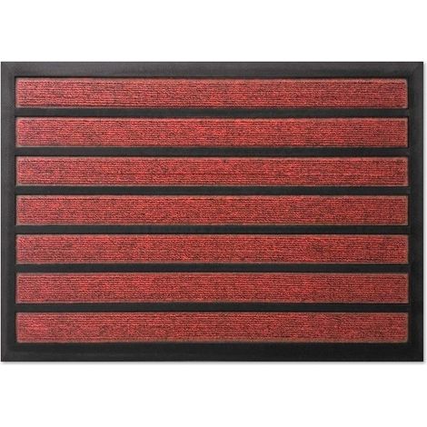 Tapis Combi'absorbant Rouge 40 X 60 Cm - Idmat (1/2)