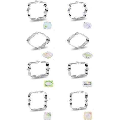 Set di 8 taglierine per etichette/badge (1/4)