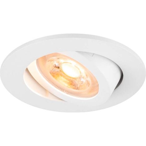 Spot encastré NEW TRIA® 68 int rond orientable blanc GU10 10W IP 20 - SLV - 1007368 (1/3)