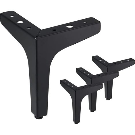 Pieds de meubles - Lot de 4 - Pieds de canapé - Pieds d'armoire - Pieds de table - Triangulaires - Protection du sol - Antidérapants et résistants à l'usure - Pour canapé, armoire, table - 10 cm - Noi (1/5)