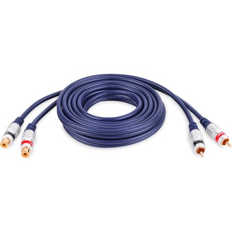 Cavo di prolunga 2x connettori RCA cinch - 2x prese RCA cinch vitalco Cavo di prolunga 2x connettori RCA cinch - 2x prese RCA cinch vitalco 3,0 m (RKD290-1) (1/5)