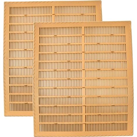 2 Stück Königinnenabsperrbretter zur Propolisgewinnung für Bienenstöcke, 10-Rahmen-Imkerwerkzeug aus braunem Kunststoff (50,5 x 40,5 cm) für effiziente Propolisernte und Bienenvolkmanagement (1/5)