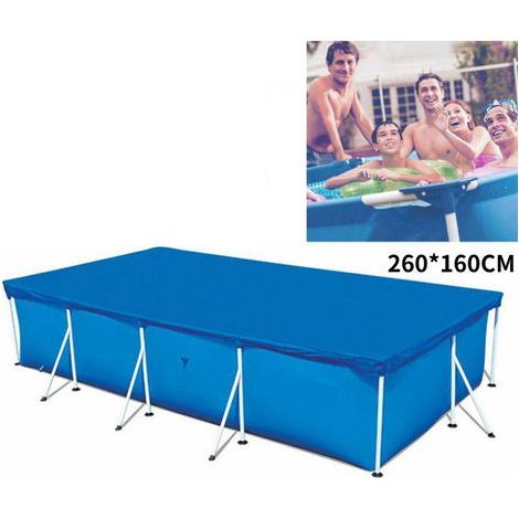 Poolplane Bâche de Couverture Poolabdeckung Piscine couverture d'hiver de la Piscine (pas de Piscine), 260 cm, bleu (1/5)