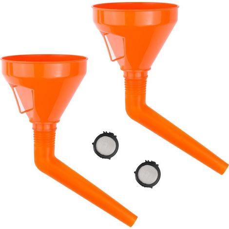 Plastique Entonnoir Entonnoir Carburant 2 Pièces Entonnoir de Remplissage Universel Entonnoir Essence avec Tuyau Flexible et Filtre pour Diesel Kérosè (1/5)