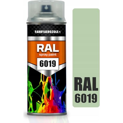 Vernis acrylique en aérosol RAL 6019 vert pastel (1/2)