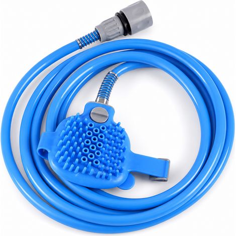 Caoutchouc pommeau massage chien chat bain brosse douche (1/5)