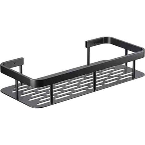 Porte-Produits De Salle De Bain - Support En Alliage D'Aluminium Auto-Adhésif Avec Évacuation Rapide - 30 X 13 X 5 Cm - 1 Pièce (1/5)
