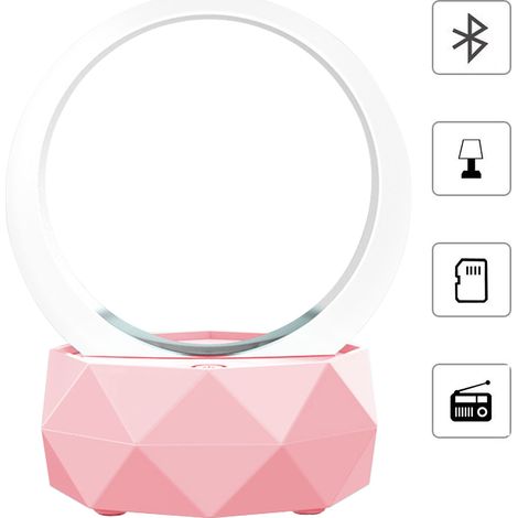 Enceinte Bluetooth sans fil portable avec lumières LED, compatible Bluetooth 5.0 et modes d'éclairage LED, pour smartphones, ordinateurs et autres appareils Bluetooth. (1/5)