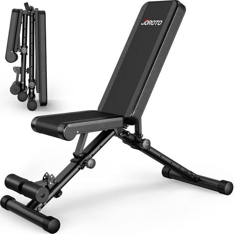 JOROTO MD35 Faltbare 3-in-1 Kraftstation - 8 verstellbare Positionen - Vielfältiges, stabiles und sicheres Training - Tragfähigkeit 318 KG