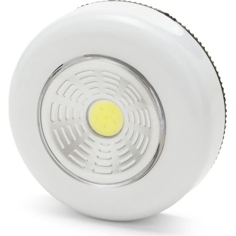 Lampe à Pression LED Finition Aluminium, Blanc (1/4)