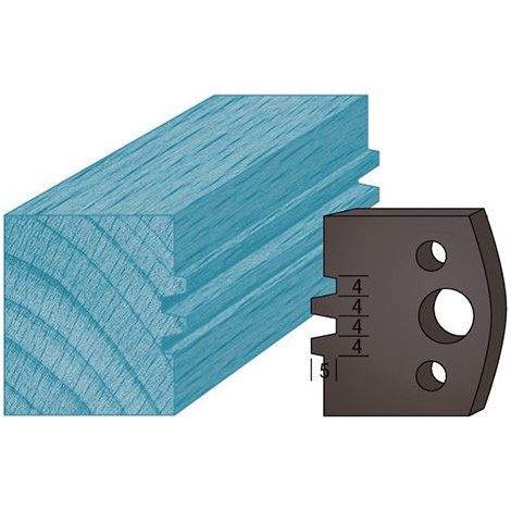 Diamwood Jeu de 2 Contre-fers Profilés Acier Ht. 38 x 4 mm Bouvetage Enture 4 mm A75 pour Porte-Outils de Toupie - 24 mm Entraxe - Épaisseur 4 mm - Idéal Pour BTP (1/2)