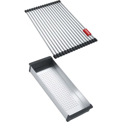 Set accessoires cuves Mythos Inox : Rollmat + panier égouttoir - Franke (1/3)