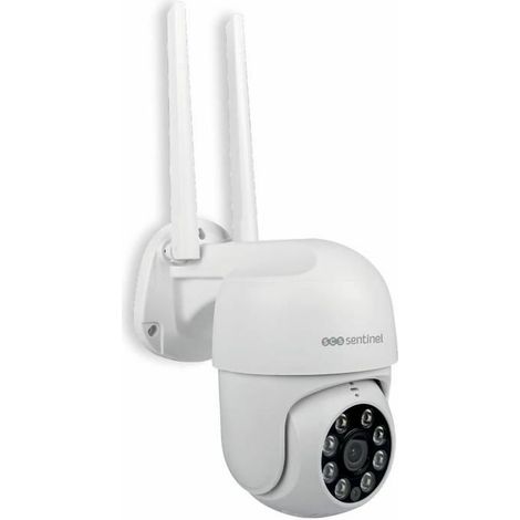 Cámara de vigilancia exterior rotativa conectada