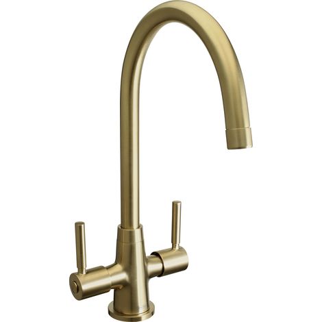Bristan MZ SNK EF BB Monza Easyfit Mono Kitchen Sink Mixer Tap Brushed Brass (1/4)
