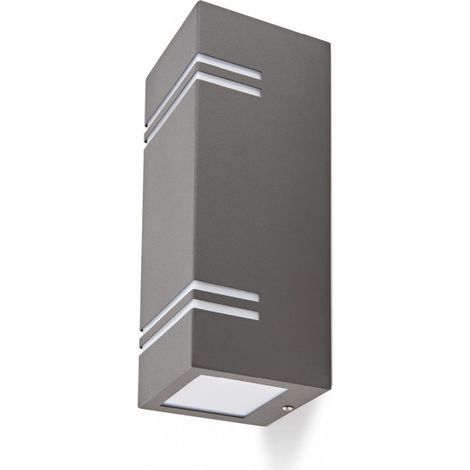 Lámpara de pared para jardín 2xGU10 IP44 gris (1/5)