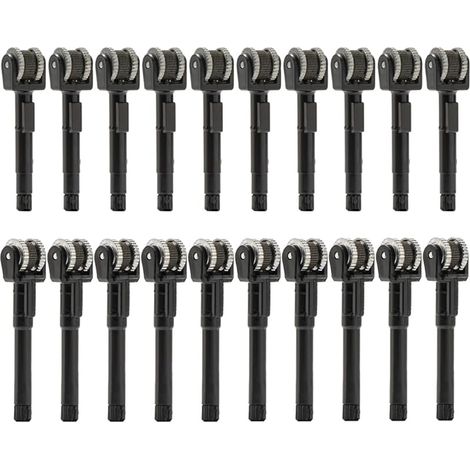 20 roues en silex pour briquets, mécanisme de remplacement compatible avec briquets Clipper (10 petites pièces + 10 grandes) (1/5)