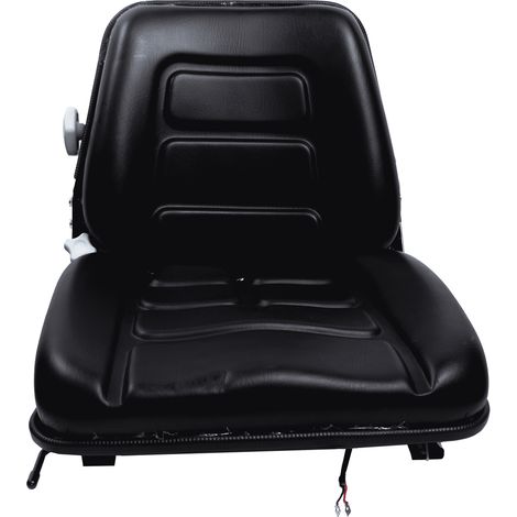 Sedile MUL in sky nero con sospensione meccanica integrata e microswitch (1/5)