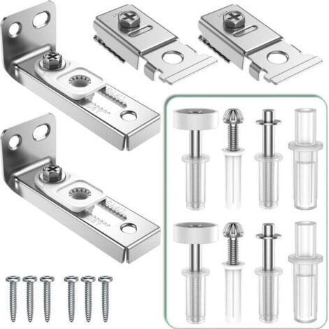 Kit réparation porte pliante 2pcs - Rail 22.2×2.5mm + support pivot supérieur/inférieur + roue guidage - Pour porte placard coulissante - Durable - Bricoleurs (1/4)