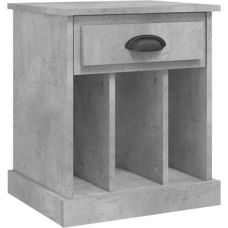 Maison Exclusive - Comodino Grigio Cemento 43x36x50 cm