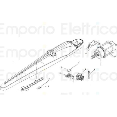 beninca pièce détachée fin de course reed mk4 pour bob 24v pour bob24 9686884