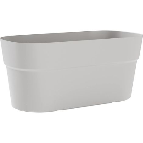 tera® Pflanzgefäße SIRIO Cloud hellgrau rechteckig 78 x 38 cm - Kunststoff