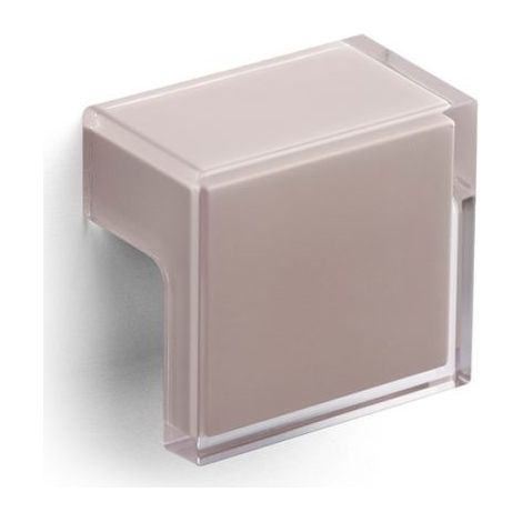 Maniglia Cucina Square Soul stampato trasparente larghezza 45 x altezza 41 mm in Pvc