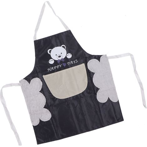 Tablier de cuisine imperméable en polyester avec poche, tablier de nail art élégant pour maison et cuisine, tablier de travail pratique, unisexe, résistant aux taches, idéal pour cuisiner et bricoler. (1/5)