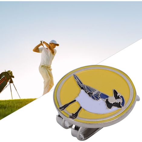 Aimant de Casquette de Golf - Accessoire Magnétique Balle (Oiseau Jaune) (1/3)