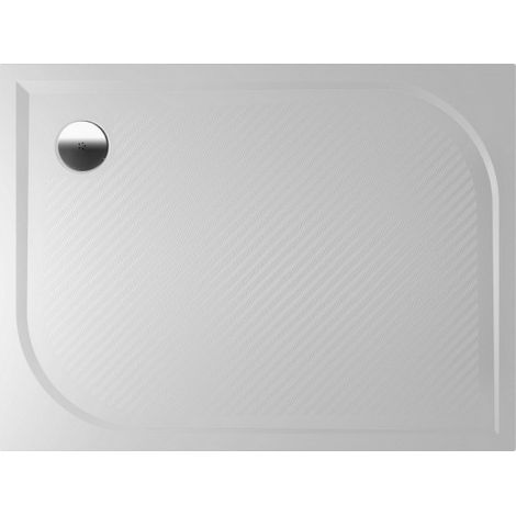 Receveur de douche rectangulaire en marbre RIHO KOLPING DB34 120X90x3 cm-Blanc-Blanc-90.00 --