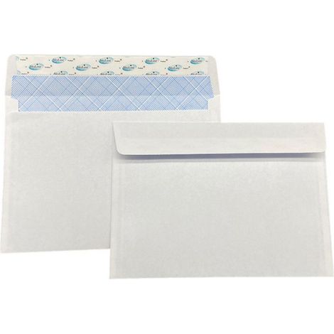 Enveloppes de sécurité autocollantes, teintées, paquet de 80, 3 paquets (1/4)