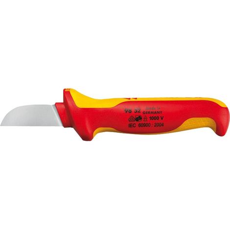 KNIPEX 98 52 Kabelmesser isolierender Mehrko.-Griff, VDE 190 mm