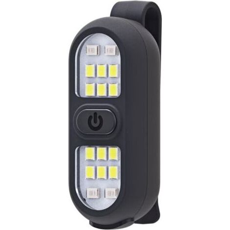 Wiederaufladbare, ansteckbare Laufleuchte, Sicherheitsbeleuchtung für Läufer, freihändige Taschenlampe, LED-Arbeitsleuchte, blinkend, zum Joggen, Spazierengehen, Campen und Wandern (1/4)
