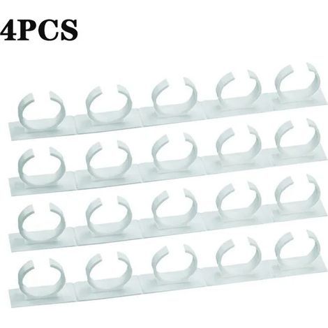 Étagère à bouteilles d'épices Étagère de rangement de cuisine Support de bocaux à fixation murale Outils Pince en plastique Étagère à bocaux Crochets de porte d'armoire Ingrédient Épice 4PCS (1/5)