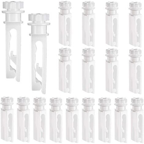 20pcs barre tournante de poulie de rideau vertical, accessoires de poulie à billes de style barre de rideau vertical (1/5)