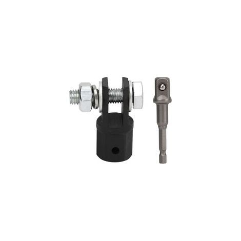 Adaptateur de cric à ciseaux de voiture de 1/2 pouces, adaptateur de perceuse à douille pour vérins à ciseaux à anneau ou à Double trou