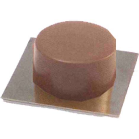 Braun/Chrom selbstklebender Türstopper A438