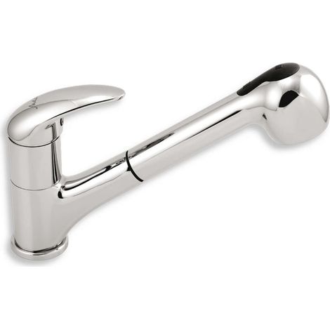 Novaservis Metalia 55 - Miscelatore da lavello con doccetta estraibile, cromo 55081,0