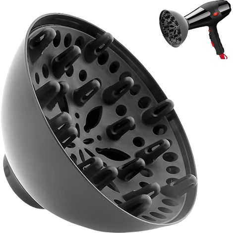 Accesorio difusor para secador de pelo, difusor para cabello rizado, difusor universal apto para secadores de cabello rizado