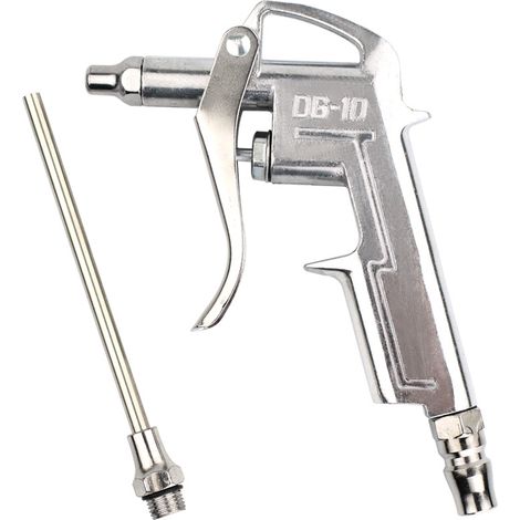 Pneumatische Staubpistole DG - 10 polierte Staubpistole, Aluminium, 3 m Teleskoprohr