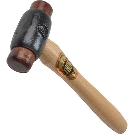 Thor 8 Rawhide Hammer with 25mm Head Size, Size A, 340g Heavy-Duty Tool